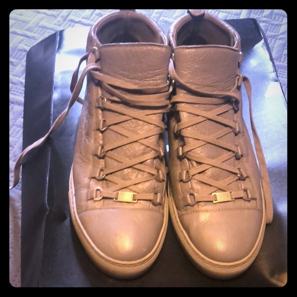 Balenciaga Shoes - Balenciaga High Top Arena Sneakers